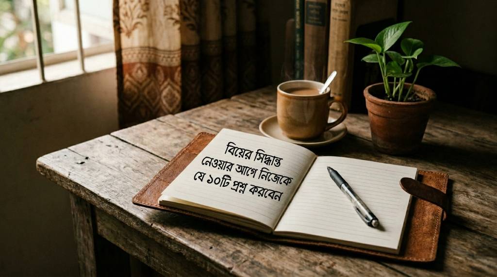 বিয়ের সিদ্ধান্ত নেওয়ার আগে নিজেকে যে ১০টি প্রশ্ন করবেন: পূর্ণাঙ্গ মানসিক ও মনস্তাত্ত্বিক নির্দেশিকা